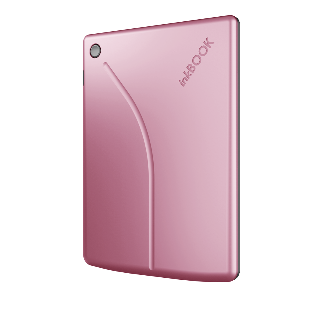 e-book reader inkbook solaris pink back angle